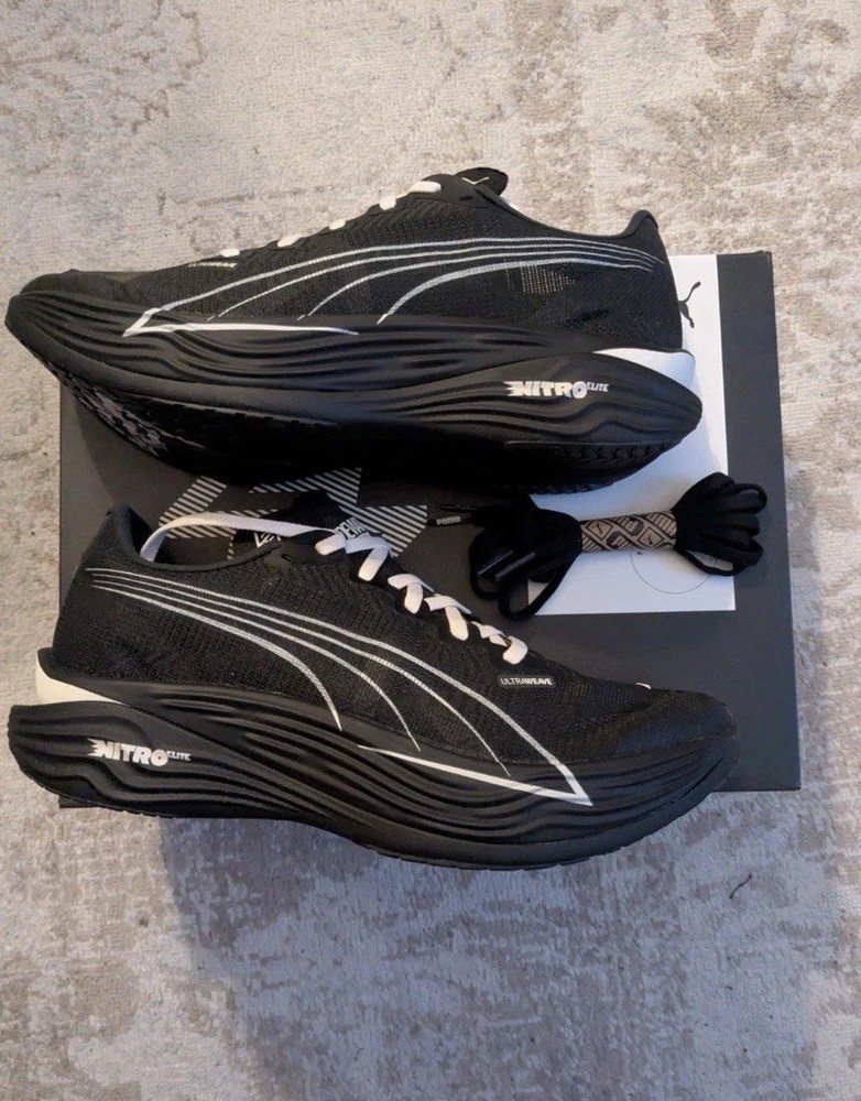 Puma Deviate Nitro Elite 3 Men’s Size 8.5 US Black REPRESENT 247 Running Shoe