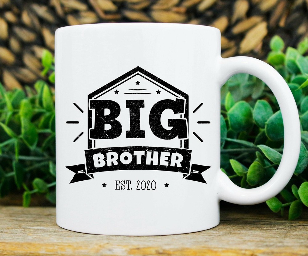 Big Brother Mug Cute Big Brother Announcement Coffee Cup For Kids And Toddlers