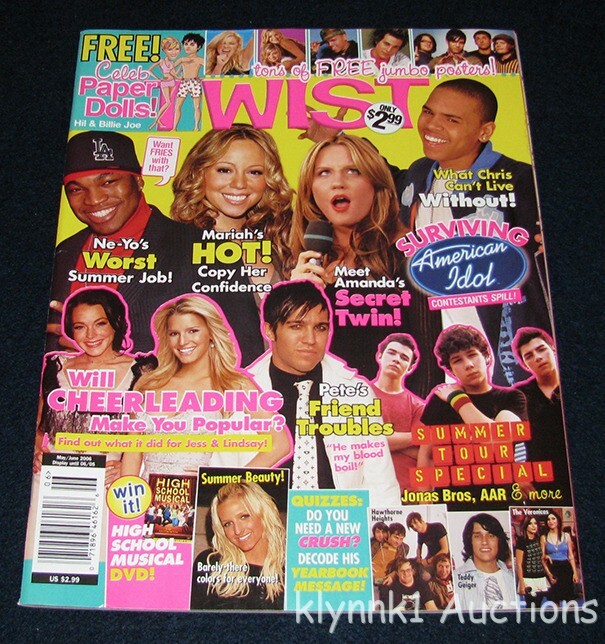 Twist Magazine May June 2006 Featuring Jonas Brothers Kelly Clarkson Fall Out Boy Nelly