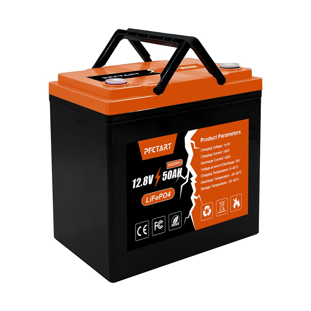 12V 50Ah LiFePO4 Lithium Battery 4500+ Deep Cycles for Trolling motor Kayak RV