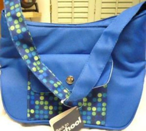 Back To School Lunch Kit Lunch Box, Blue/Dots NEW-image