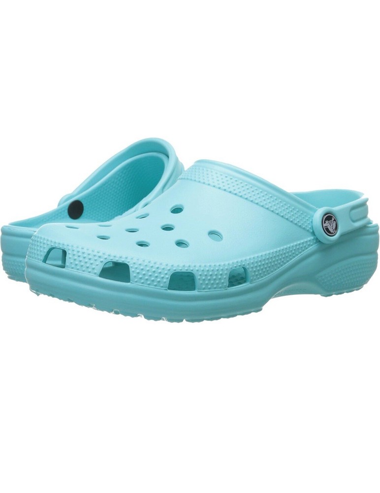 Crocs Unisex-Adult Classic Clogs  Pure Water, 13 Men/15 Women