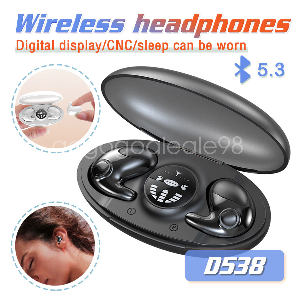 Ultra Mini Wireless TWS Bluetooth Sleep Earphones with 9D HiFi Sound