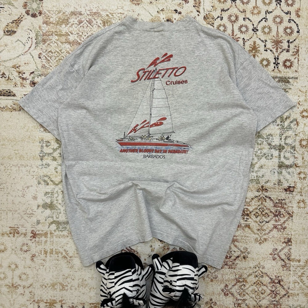 Vintage Stiletto Cruises Joke Surf Tee USA 00s Retro Adult T-Shirt