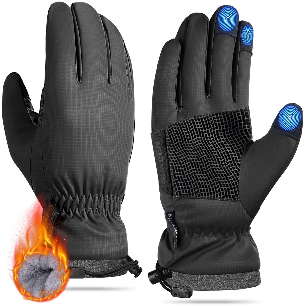 Windproof Winter Gloves for Cold Weather, Warm Ski Gloves for Men Women, Anti...