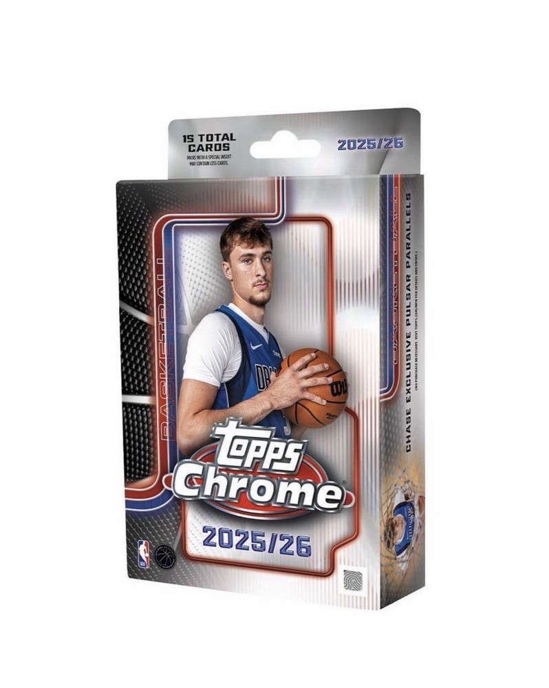 15x 2025-26 TOPPS CHROME Hanger Box Sealed NBA Basketball PRESALE SHIPS 4/22