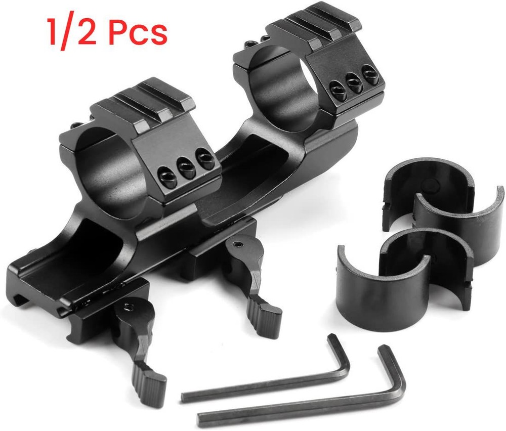1inch/30mm Quick Release Cantilever Weaver Forward Reach Dual Ring Scope Mount