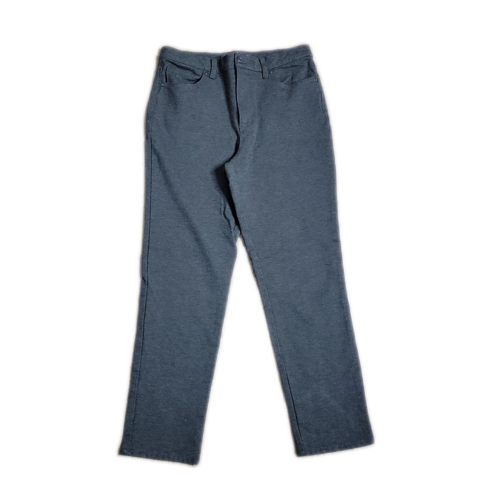 Gloria Vanderbilt Amanda High Rise Gray Pants Size 12 with 27 Inseam