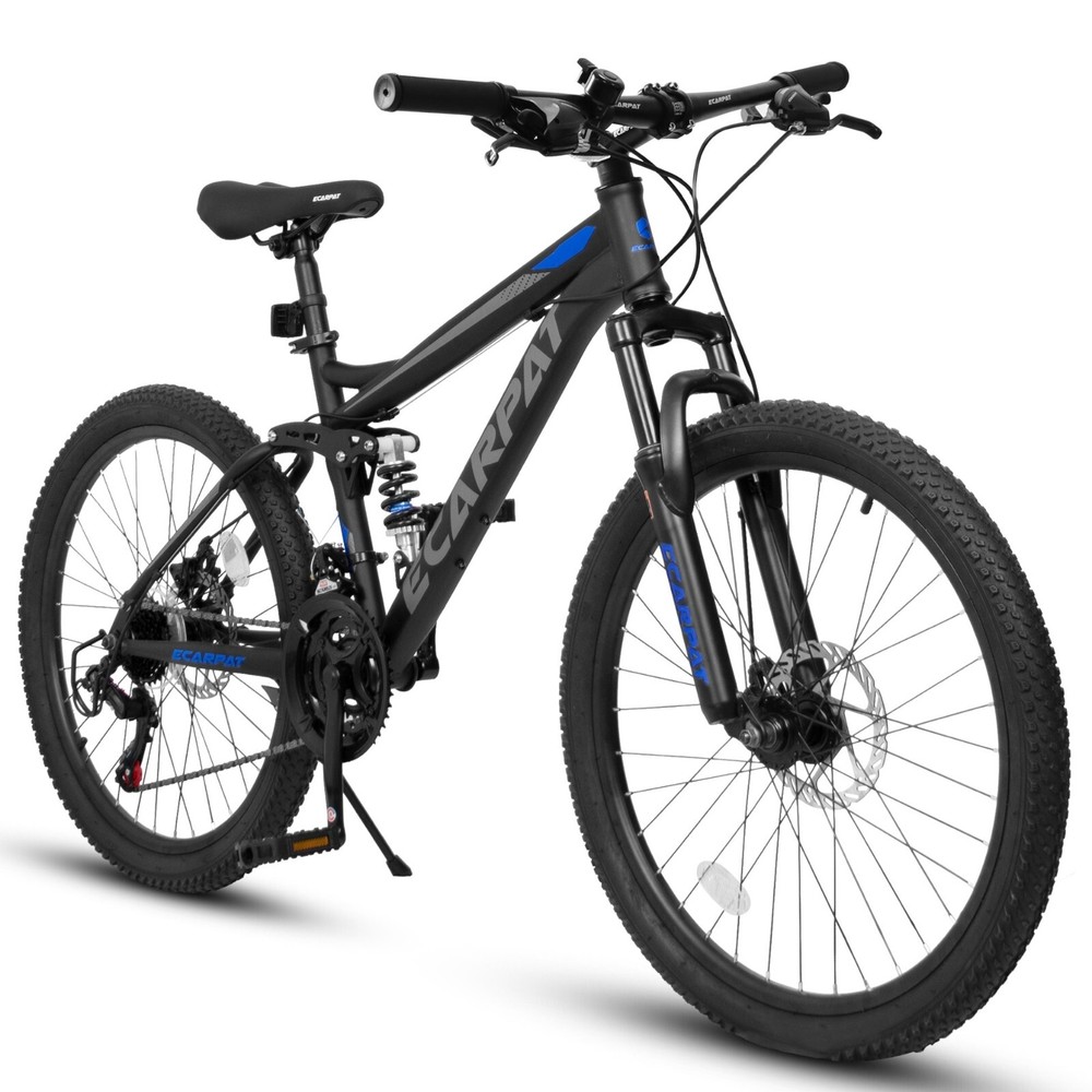 27.5-Inch Full-Suspension Mountain Bike with 21 Speeds and Disc Brakes-image