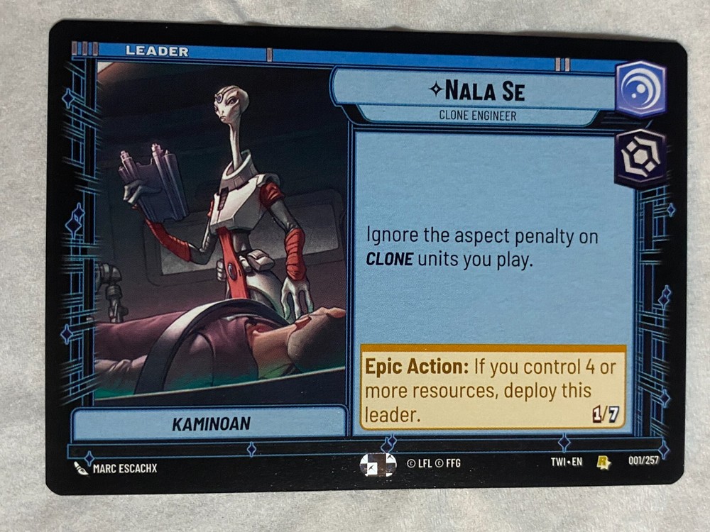STAR WARS UNLIMITED TCG ToR NALA SE Rare Card NM