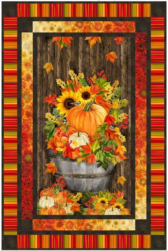Timeless Treasure Fall Is In The Air - Fall Inclination Panel Quilt Kit