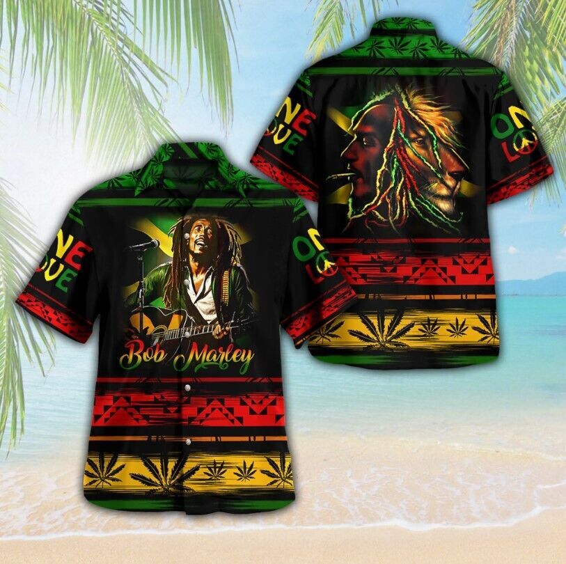 Bob Marley 3D Hawaii Shirt Bob Marley Shirt Hawaiian Shirt Summer Gift For F