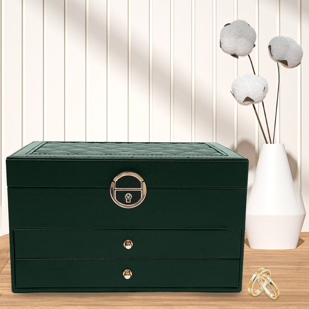 Watch Box Case Jewelry Organizer Watch Holder Display Case PU Watch Storage Box