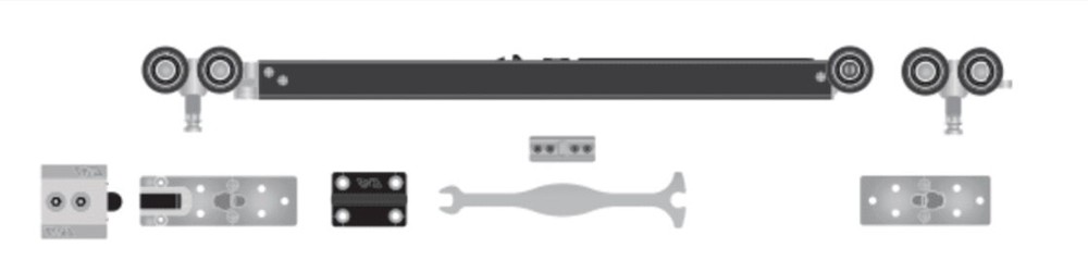 Deslizadores de cavidad DKS0711 Sofstop doble acción (0-200 libras)