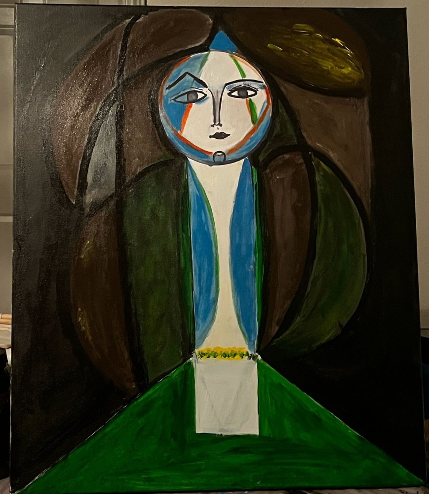 Original Abstract Cubist Acrylic Painting on Canvas 20