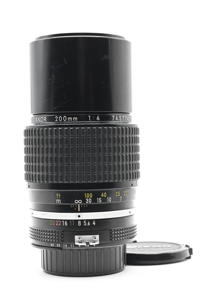 Nikon Nikkor AI 200mm f4 Manual Focus Lens 774 Excellent Condition