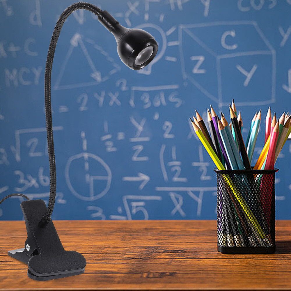 360 Degree Rechargeable Table Lamp Small Clip Desk Desktop Lamps