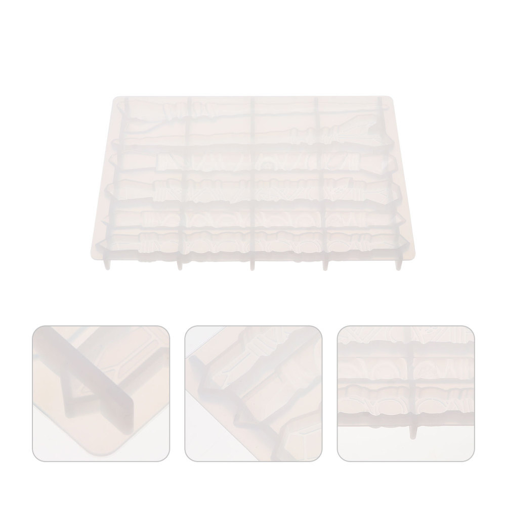 Epoxy Resin Hairpin Mold Mirror Trim DIY Moulding Clay Child