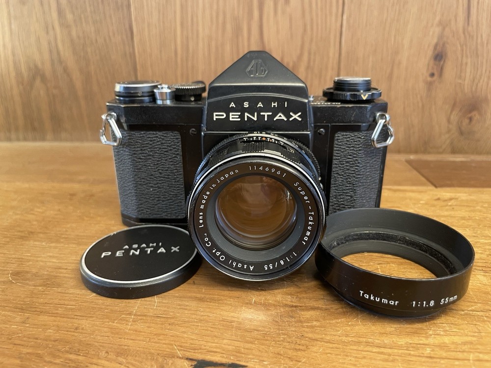 *CLA'd : Rare Black : Near Mint* Pentax SV Film Camera Super Takumar 55mm F/1.8