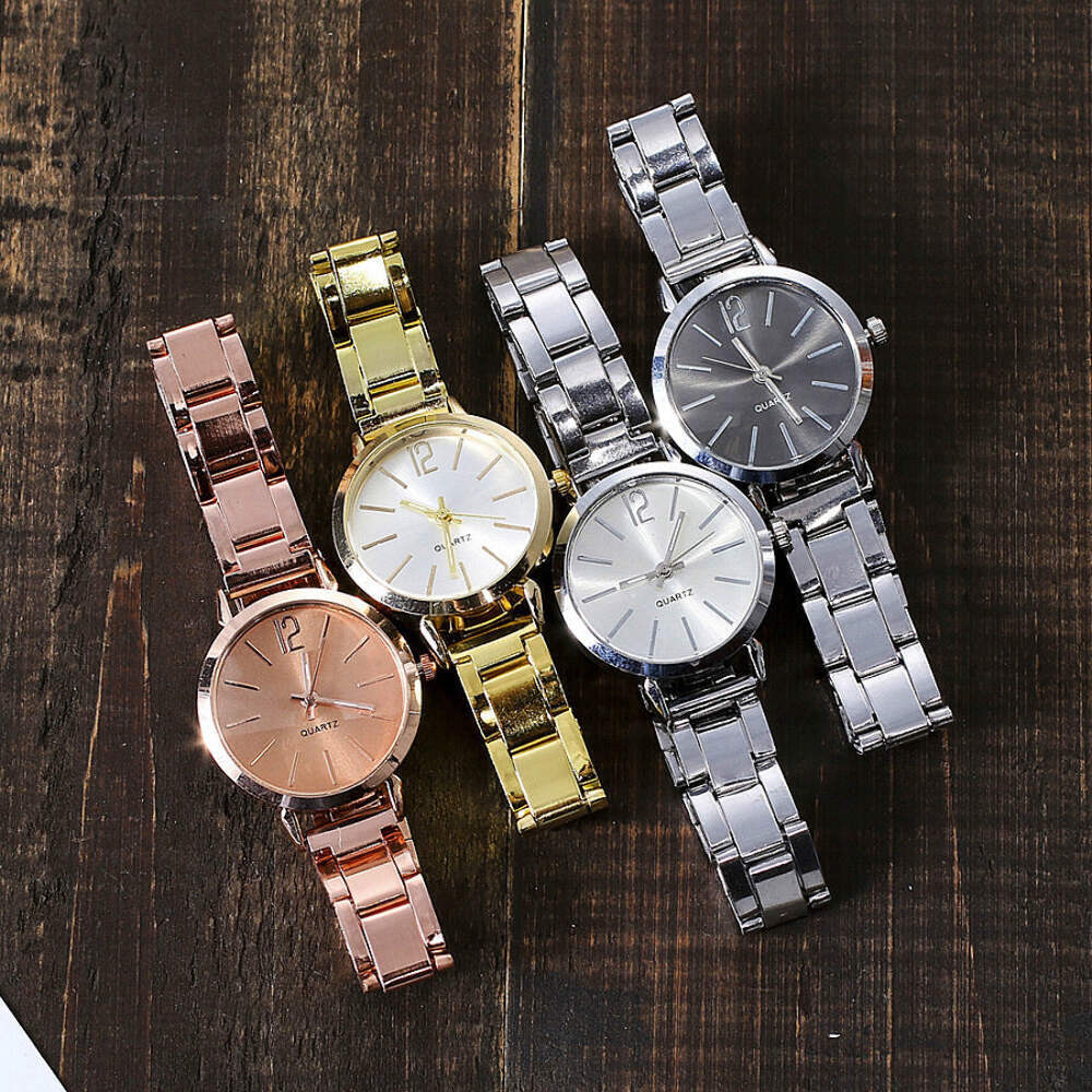 Stylish Women's Quartz Watch with Alloy Mesh Steel Belt - Simple Sports Design