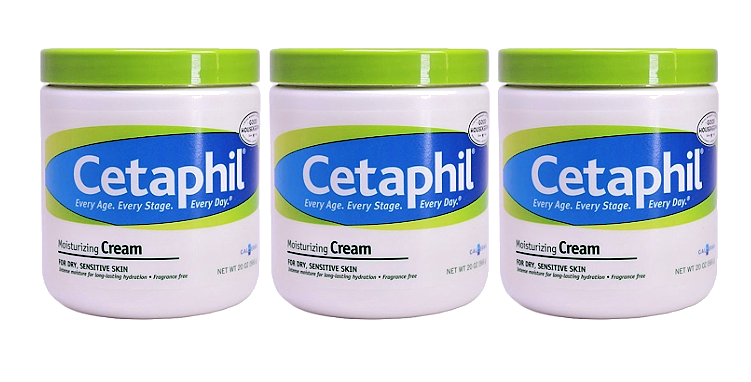 Cetaphil Moisturizing Cream 3-Pack 20oz Each Deep Hydration Dry Skin Relief  