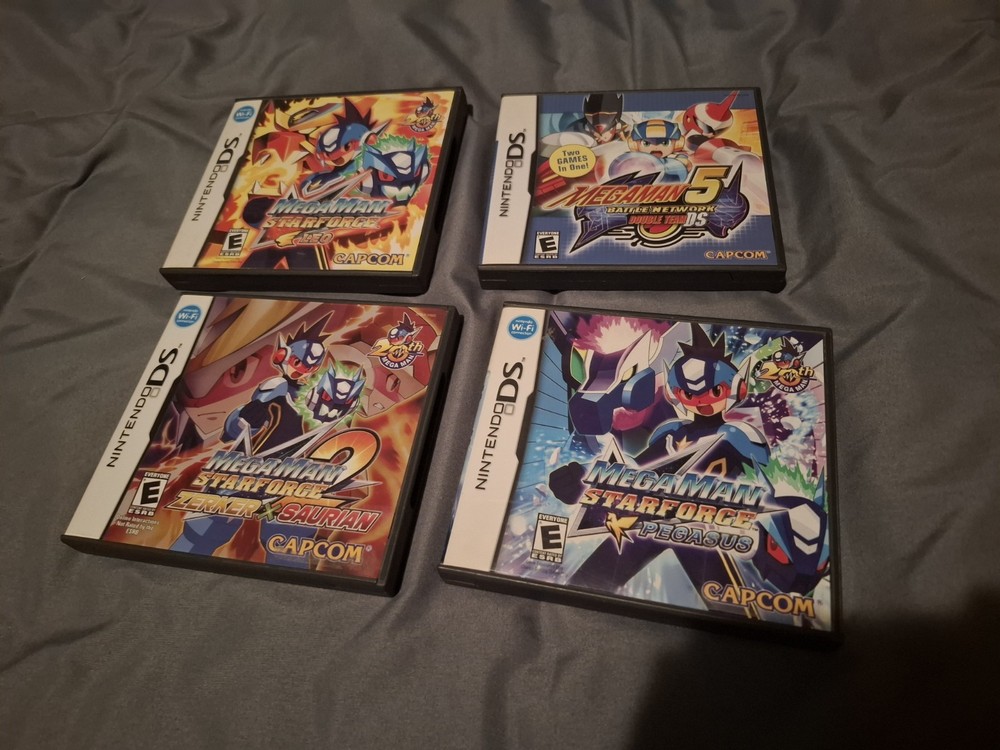 Nintendo DS MegaMan 4 Games LIKE NEW WITH MANUALS