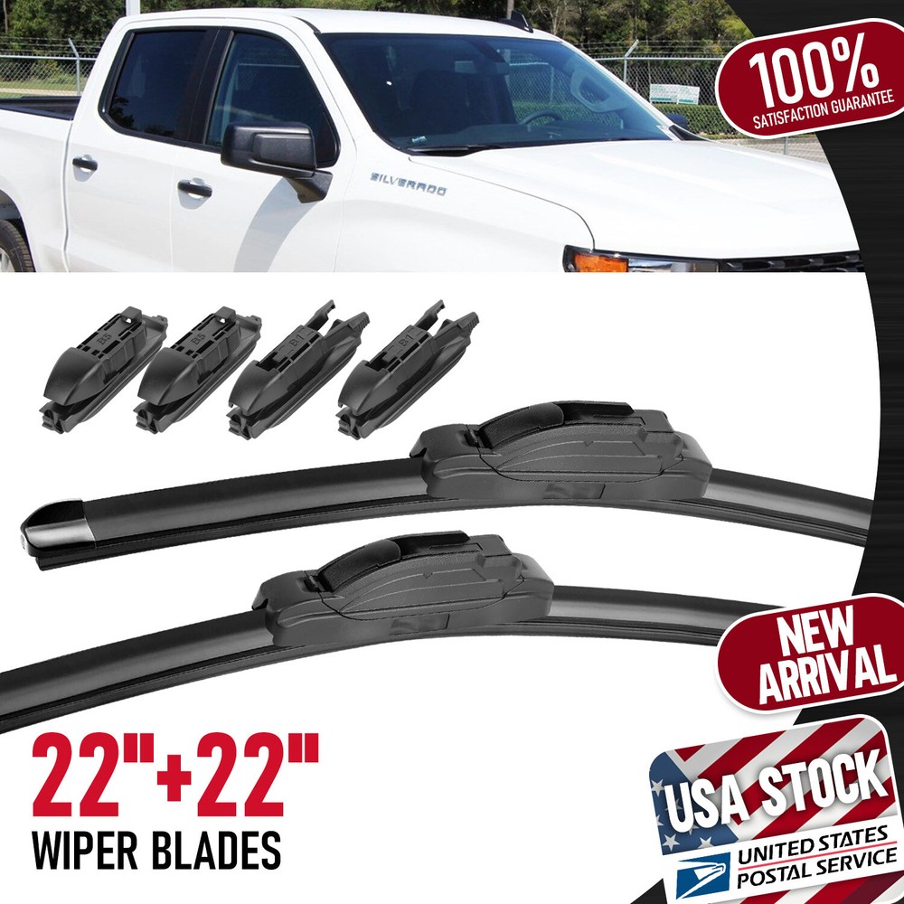 2pcs  Quality Front Windshield Left and Right All season Wiper Blades 22