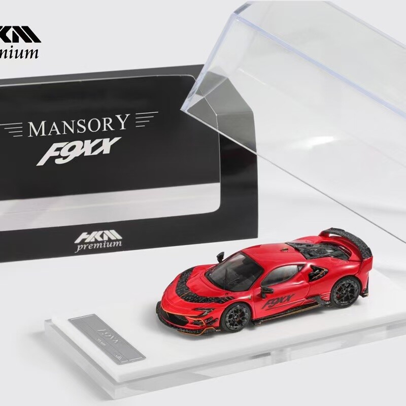 HKM 1:64 Red Mansory Ferrari SF90 F9XX alloy diecast model car
