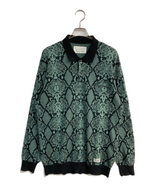 Wacko Maria Python Knit Polo Shirt 23FW Medium Slim Fit