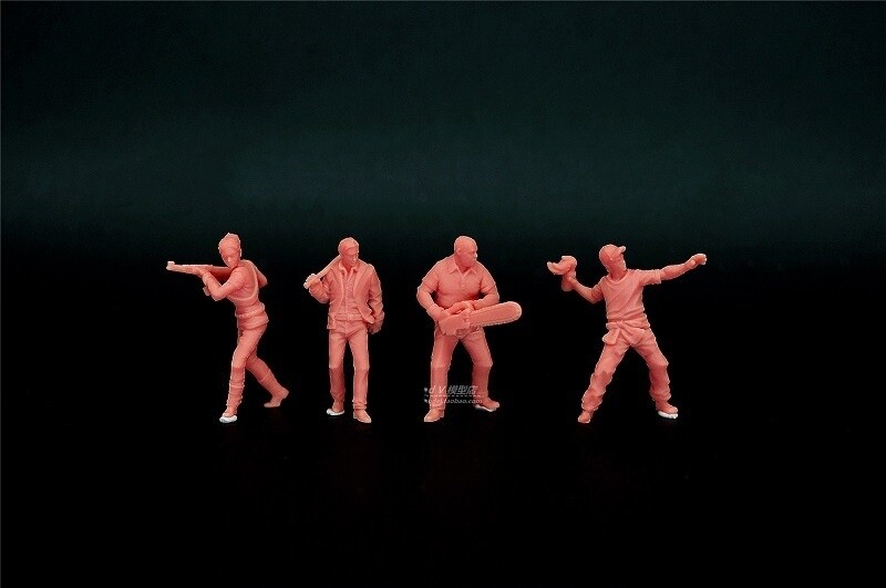 4Pcs 3D printed 1/72 Modern US 