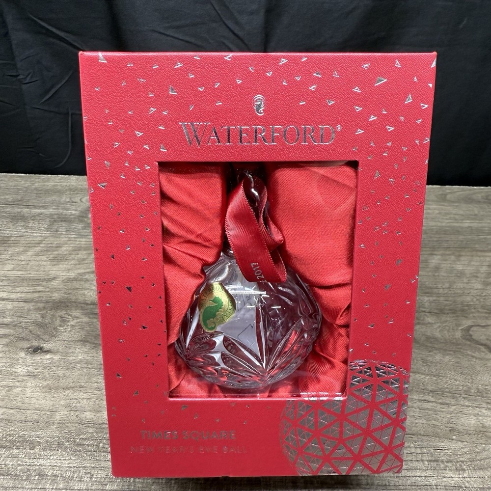 Waterford Times Square 2017 Crystal Ball Holiday Ornament