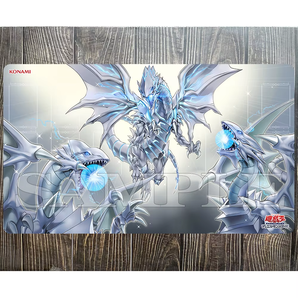 YuGiOh Blue-Eyes Alternative White Dragon Playmat TCG CCG Trading Card Game Mat