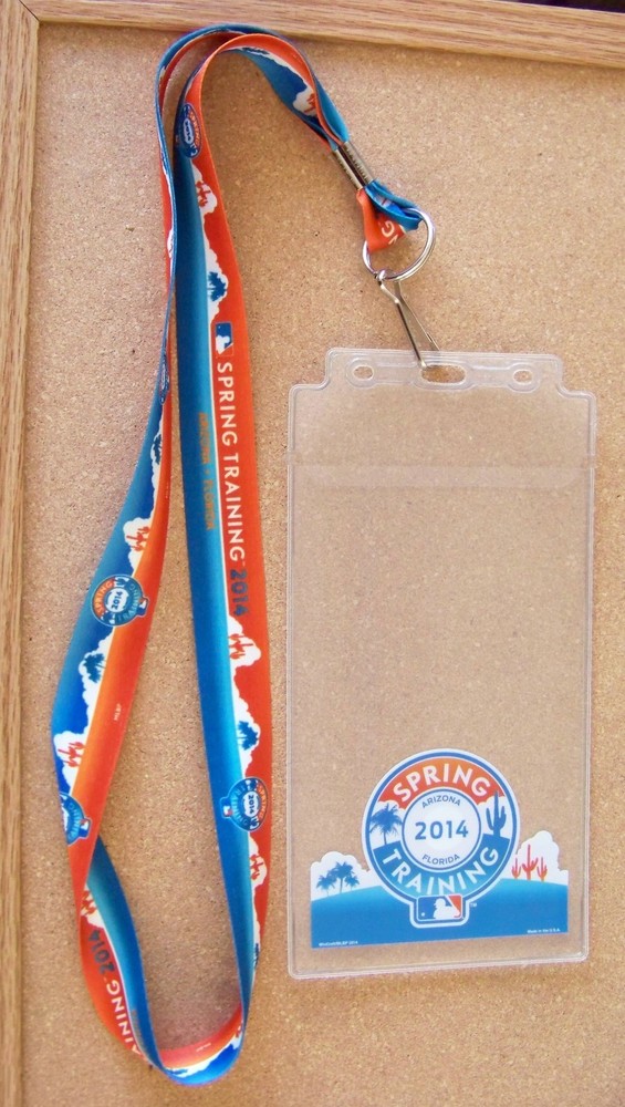 2014 Spring Training Cactus League ticket holder lanyard credential