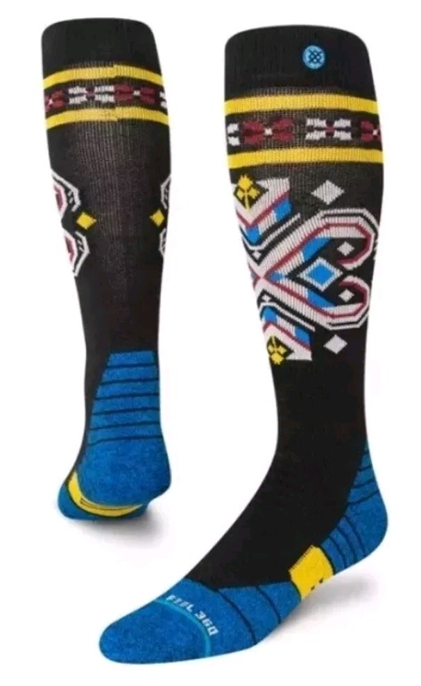 Nwt Stance ‘the Konsburg’ Snow Over The Calf Socks  Small  M 3 - 5.5 W 5 - 7.5