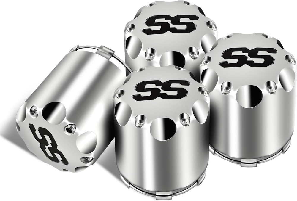 Universal Golf Cart ITP SS Wheel Center Cap Cover, 8,10,12 Inch Push in Style /