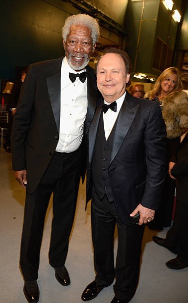 Actors Morgan Freeman Billy Crystal at AFI's 41st Life Achievement - Old Photo 2