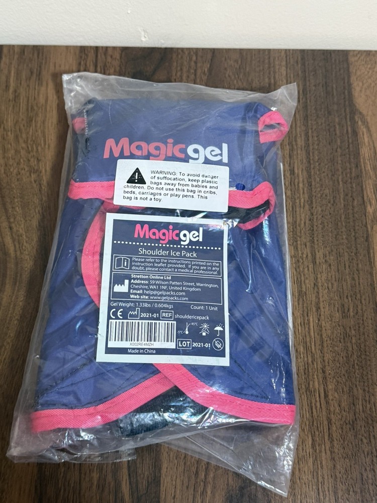 Magic Shoulder Gel Ice Pack Reusable, Flexible & Long Lasting for Rotator Cuff