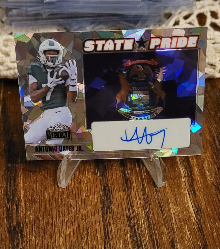 🔥2024 Leaf Metal State Pride Fire Prismatic Auto ANTONIO GATES Jr 6/8 SSP