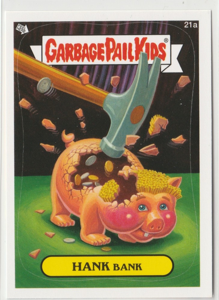 Hank Bank #21a Garbage Pail Kids GPK 2012 Series 1 BNS1 Brand New