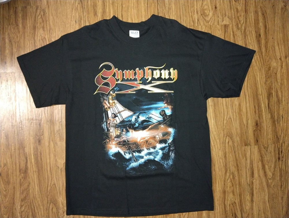 NWOT Symphony X The Odyssey 2003 Official Tour Shirt Sz XL | M&O Tag