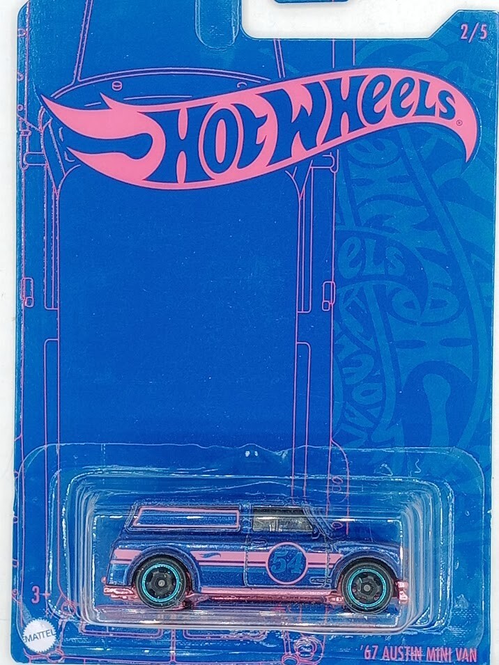 Hot Wheels Blue and Pink Series 2/5 '67 AUSTIN MINI VAN Diecast