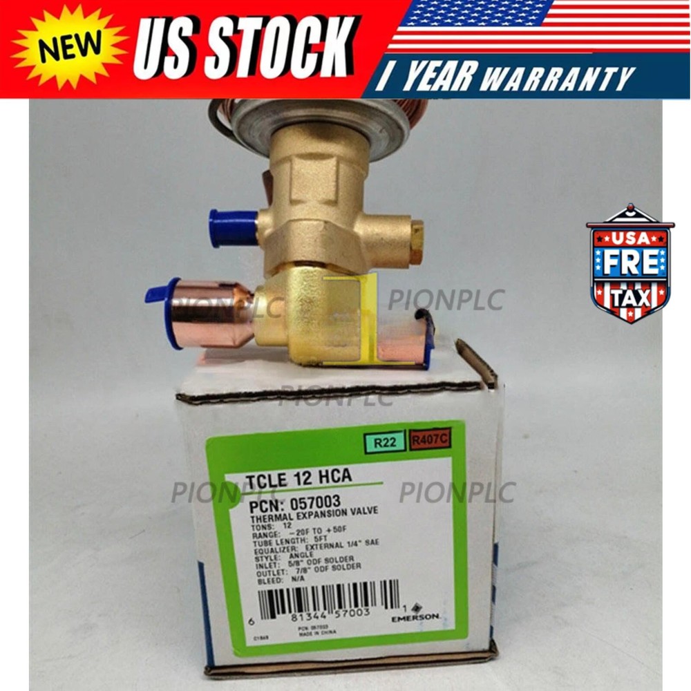 New Emerson TCLE 12 HCA Thermal Expansion Valve TCLE12HCA IN BOX