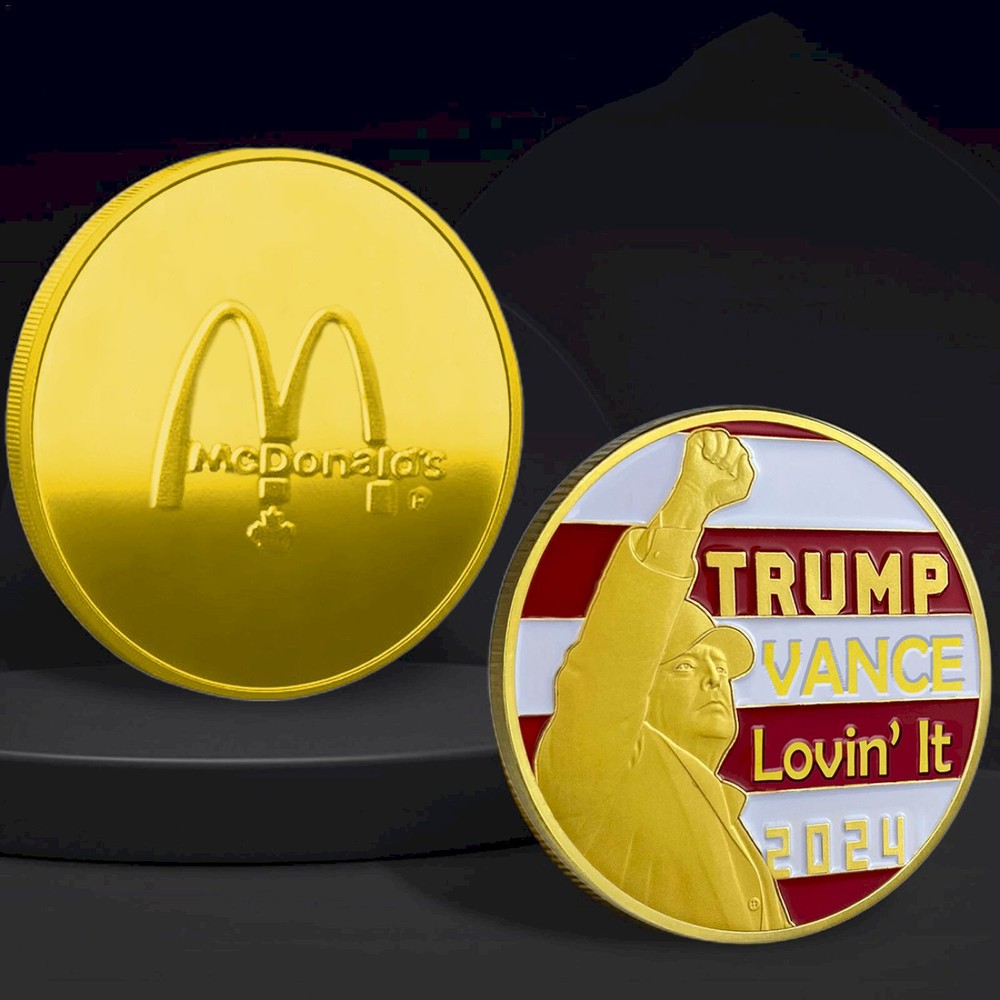 2024 President Donald Trump McDonald's Commemorative Challenge Coin