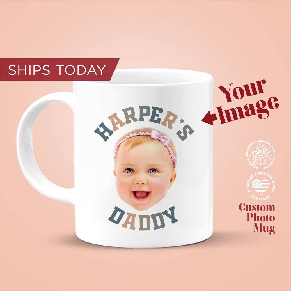 Custom Face Mugcustom Daddy Mug Fathers Day Gift Mug Personalized Mug Face Mug P