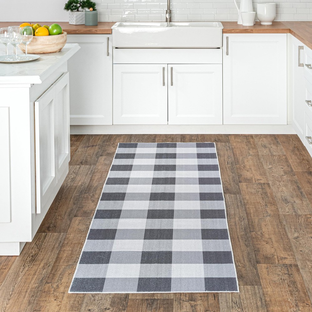 2x8 SpinClean Washable Non-Slip Stain-Resistant Area Rug