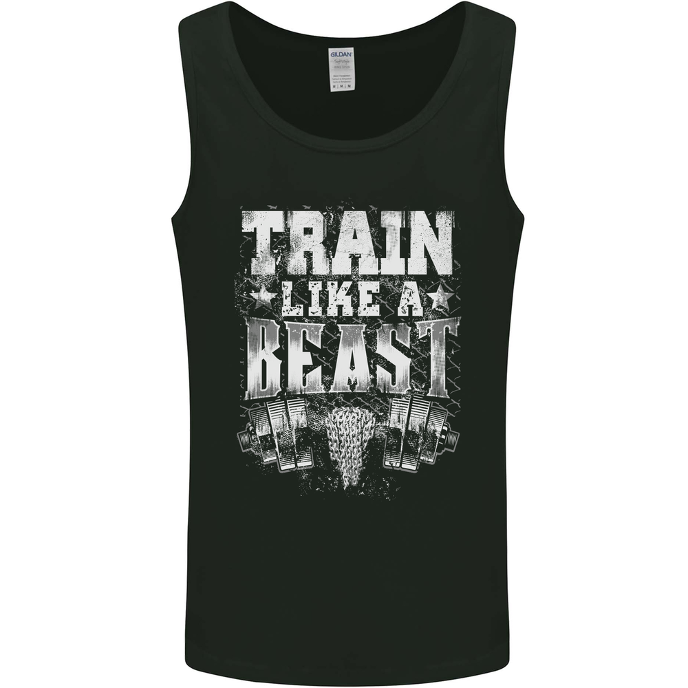 Train Like a Beast Gym Training Top Mens Vest Tank Top