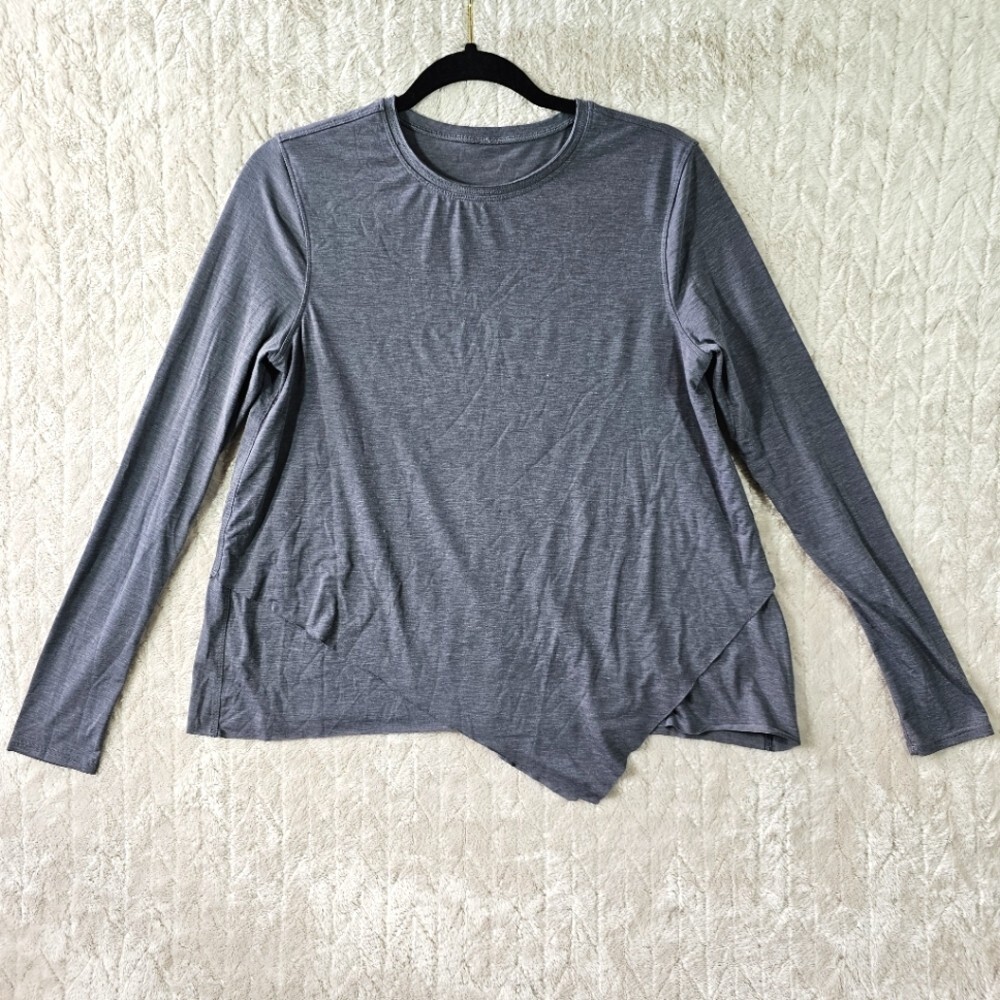 Lululemon Sweetest Day Top 8 Layered Asymmetrical Tencel Preppy Athleisure Shirt