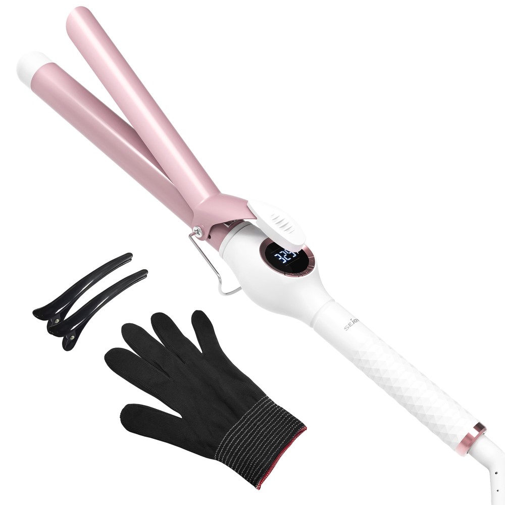 Ceramic Hair Curling Iron with Digital Temperature Control for Perfect Curls  