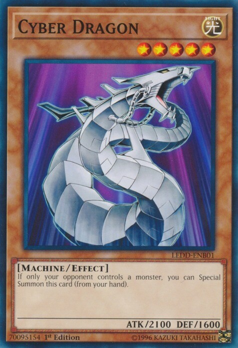 Cyber Dragon LEDD-ENB01 1st Edition NM YuGiOh Legendary Dragon Deck Common-image