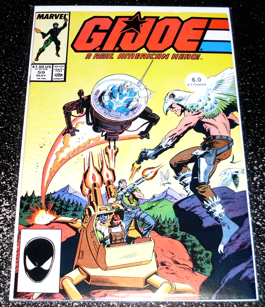 G.I Joe 59 (6.0) 1st Print 1987 - 1st Outback, Tunnel Rat, Jinx, Blind Master